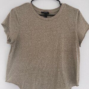 Women's Green T-Shirt Large Forever 21